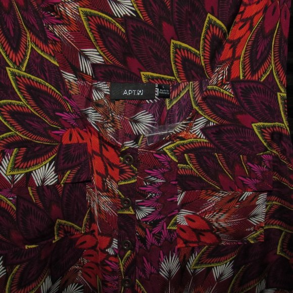 SILKY SUMMER TIE WAIST SHIRT DRESS- POCKETS-RACER BACK‐NEW - Picture 6 of 10